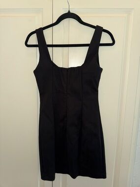 Zara Black Fitted Mini Dress